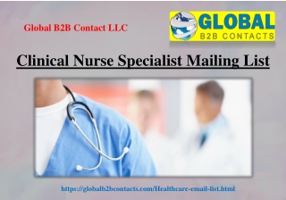 Clinical Nurse Specialist Mailing List