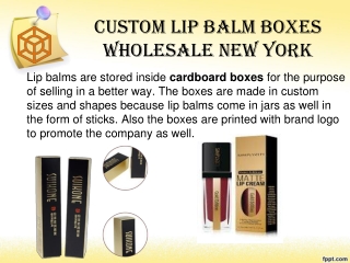 Custom Lip Balm Boxes