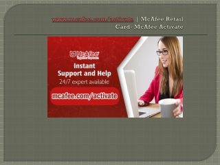 mcafee.com/activate - Install and Activate McAfee