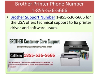 Brother Printer Phone Number 1-855-536-5666