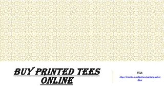 Buy printed tees online