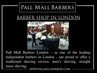 Barber Shop In London