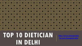 Top 10 Dietician in Delhi-Dr Anjana Kalia