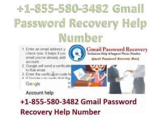 Gmail Password Recovery Help Number