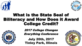 What is the State Seal of Biliteracy and How Does it Award College Credit?