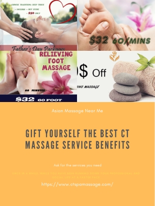 Gift Yourself the Best CT Massage Service Benefits