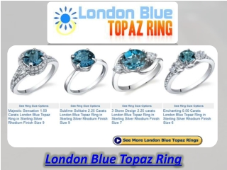 London Blue Topaz Ring