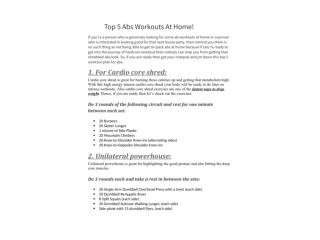 Top 5 Abs Workouts At Home!