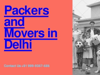 Packers and Movers in Delhi