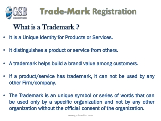 TrademarkRegistration - GSB InfoTech