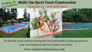 Pickleball Court Surfaces & Construction