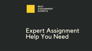 Assignment Experts |World’s #1 Assignment Helper, A Grade