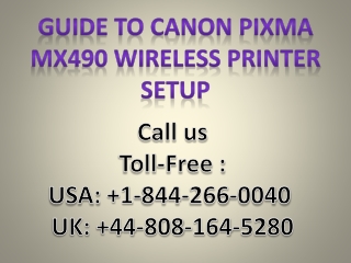 Canon mx490 setup