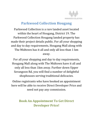 Parkwood Collection Hougang