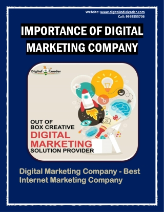 IMPORTANCE OF DIGITAL MARKETING COMPANY