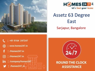 Assetz 63 Degree East Projects in Sarjapur