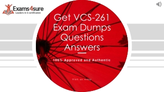 VCS-261 Exam Questions