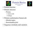 Protein Basics Maureen Hillenmeyer 02-04-02