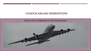 Fly like a star to Hollywood, L.A. with Condor Airlines