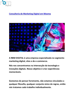 Consultoria de marketing digital em moema