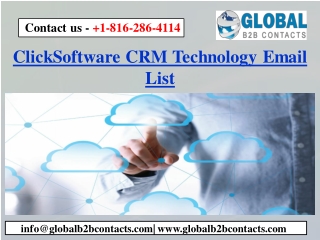 ClickSoftware CRM Technology Email List