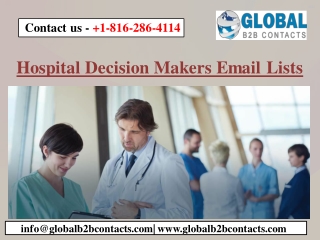 Hospital Decision Makers Email Lists