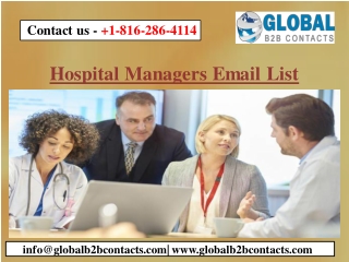 Hospital Managers Email List