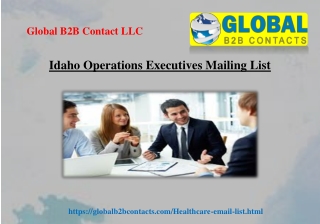 Idaho Operations Executives Mailing List