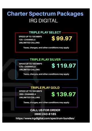 Charter Spectrum Packages