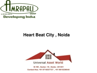 Heart Beat City Noida Sec.107 @40 lacs call 9810236040