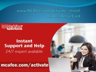 McAfee.com/Activate - Download and Install McAfee