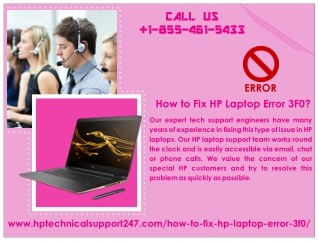 Get Expert Advice to Fix HP Laptop Error 3F0