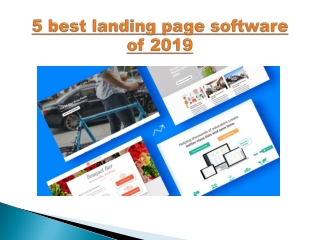 5 Best landing page software of 2019