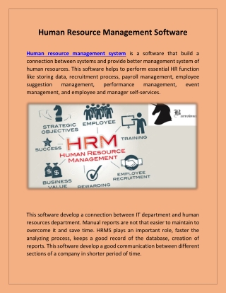 Human Resource Management Software