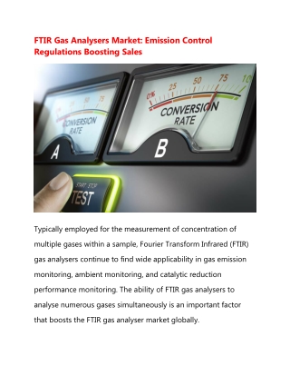 Global FTIR Gas Analyser Sales Outlook Market research Detailed Analytical Overview by 2029