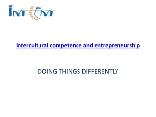 Intercultural competence and entrepreneurship