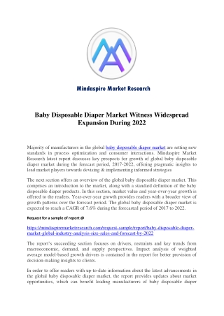 Baby Disposable Diaper Market
