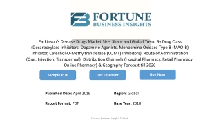 Parkinson’s Disease Drugs Market Growth Drivers, Demand, Opportunities, Analysis Forecast to 2026