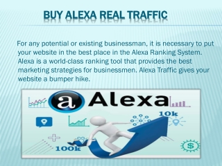 Buy Alexa Real Traffic