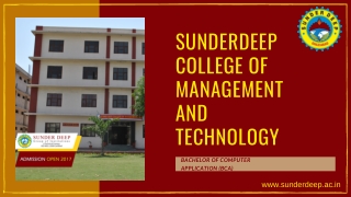 Bachelor of Computer Application - Sunderdeep College of Management and Technology