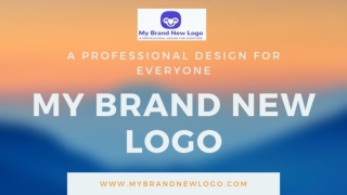 Online logo creator My Brand New Logo to create logo