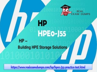 Prepare HP HPE0-J55 Question Answers - HP HPE0-J55 Exam Dumps - Realexamdumps.com