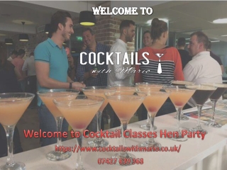 Cocktail Classes Hen Party