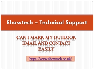 Can I Mark My Outlook Email And Contact Easily
