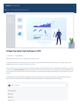 10 of the Best free Gantt Chart Software in 2019