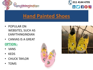 Hand Painted Shoes - Buy Hand Painted Shoes online at Eanythingindian
