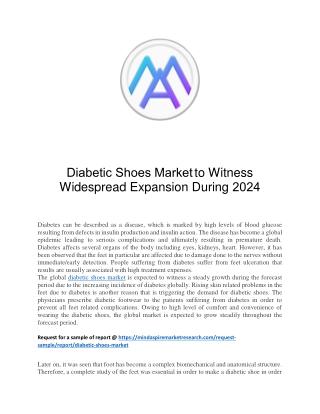 Diabetic Shoes Market to Witness Widespread Expansion During 2024