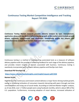 Continuous Testing Market