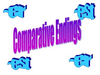 Comparative Endings