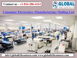 Consumer Electronics (Manufacturing) Mailing List